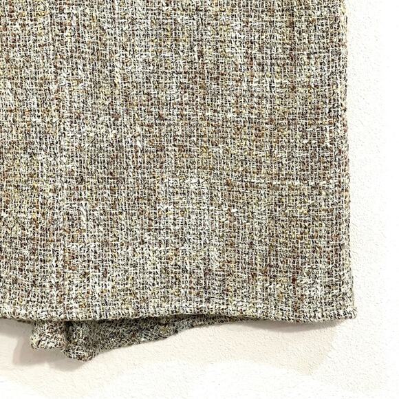 Banana Republic Factory Metallic Tweed Fully Lined Back Ruffle Skirt - 14 - NWT - Picture 4 of 14